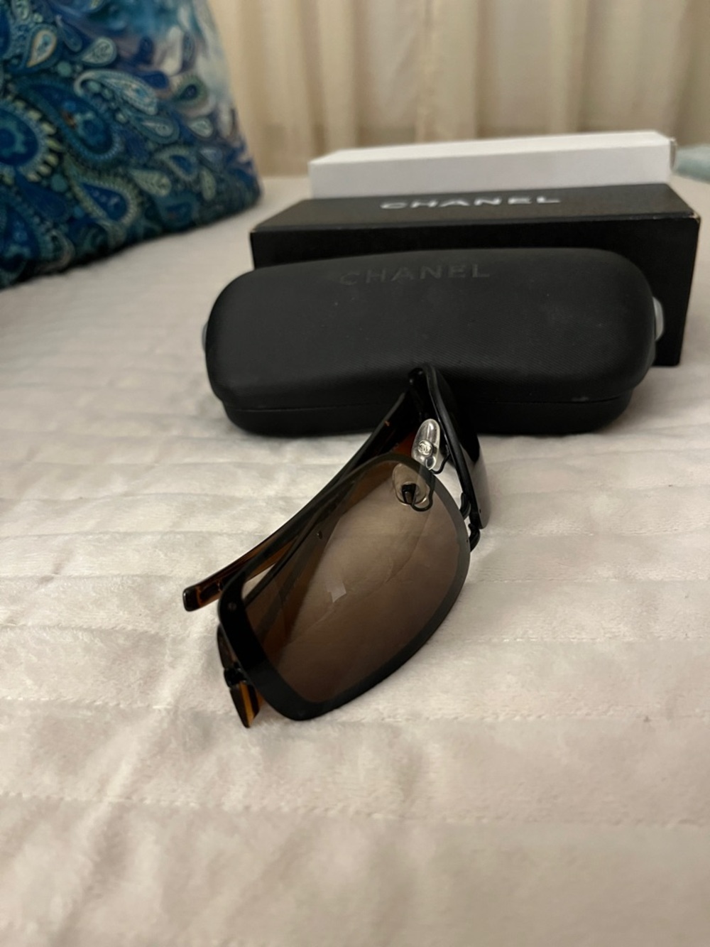 🚩FINAL markdown! CHANEL Black Frame with Brown Gradient Lenses Sunglasses - Picture 14 of 15